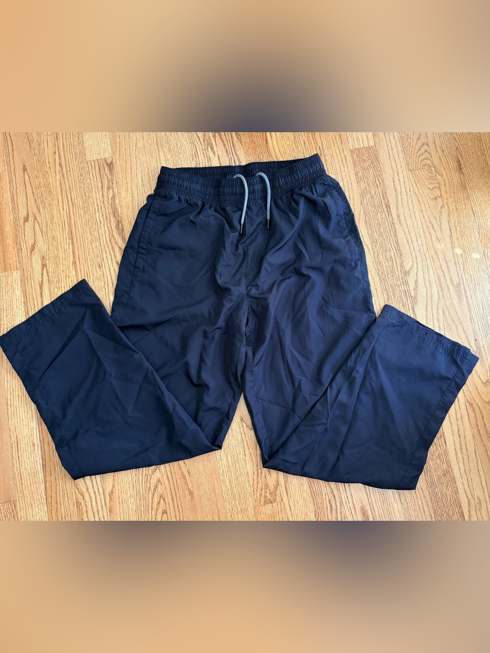 Athletic Works - black nylon joggers- size M (32-34)